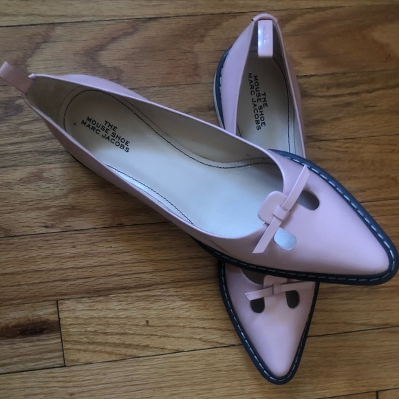 New “The Mouse” Marc Jacobs, Pink Leather w/white outer sole, Sz 39, $195 - Picture 3 of 3